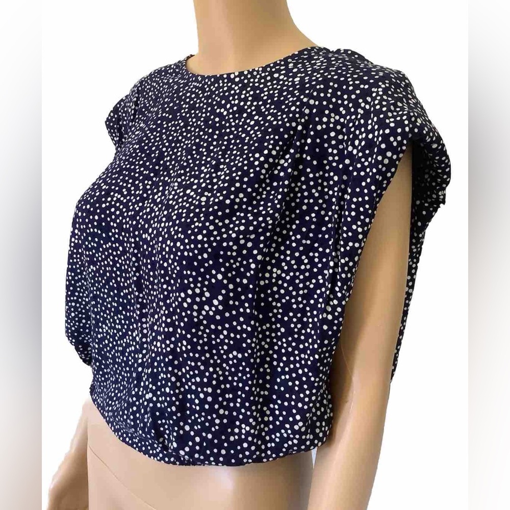 Express Size Medium Crop Top Dot Pattern, Pad Sho… - image 5